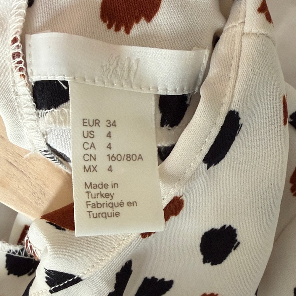 H&M size 4 polkadot midi dress - Picture 5 of 5